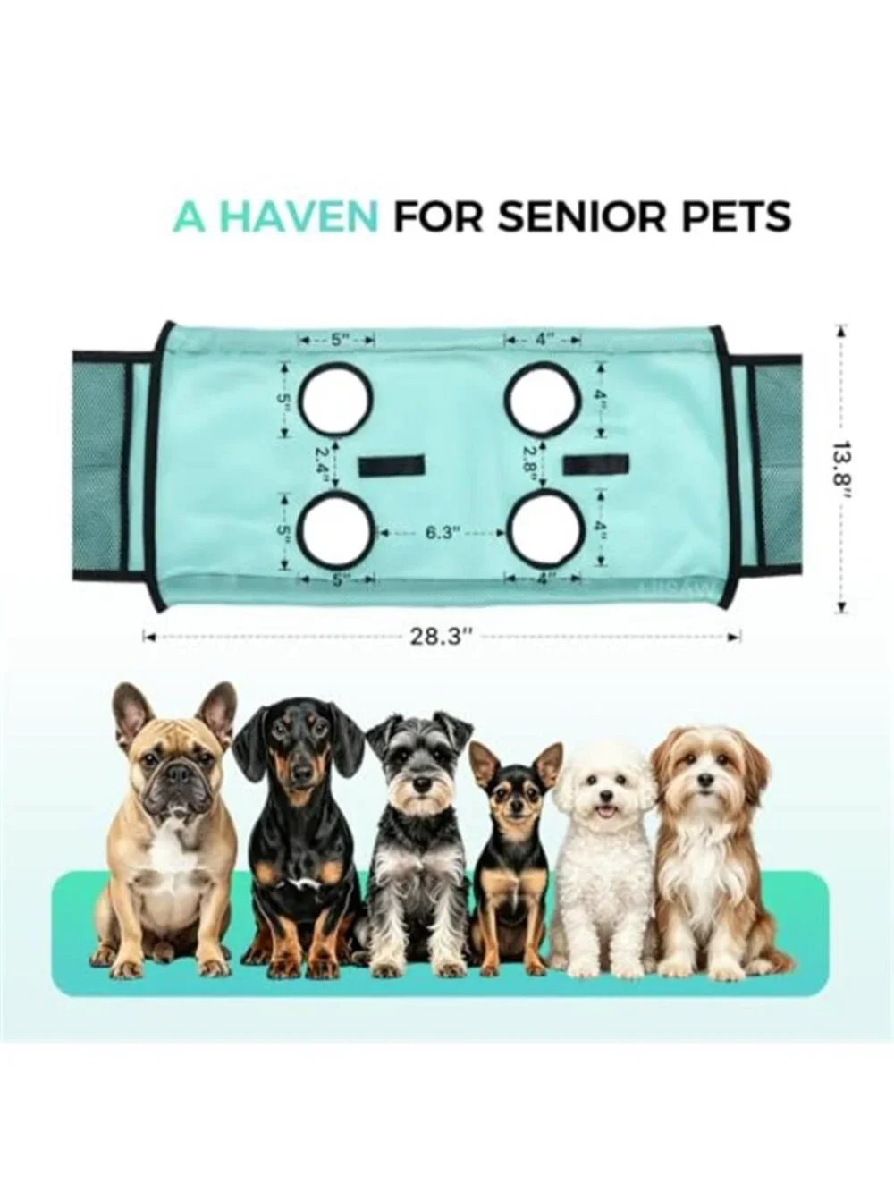 Dog Grooming Hammock with Stand Foldable Pet Grooming Table